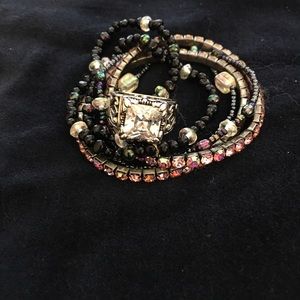 Silpada “Uptown” sterling ring, sz 7